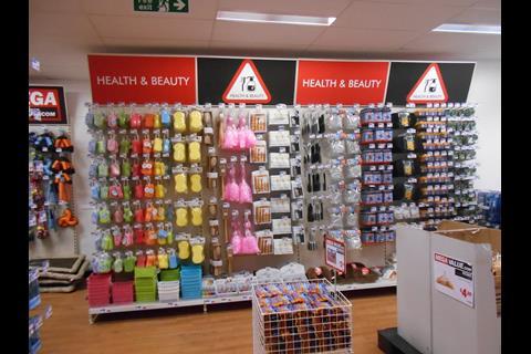 There is a wide range of product categories at Mega Value
